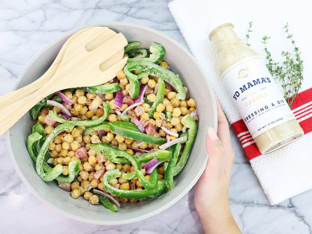 Caesar Roasted Chickpea Salad